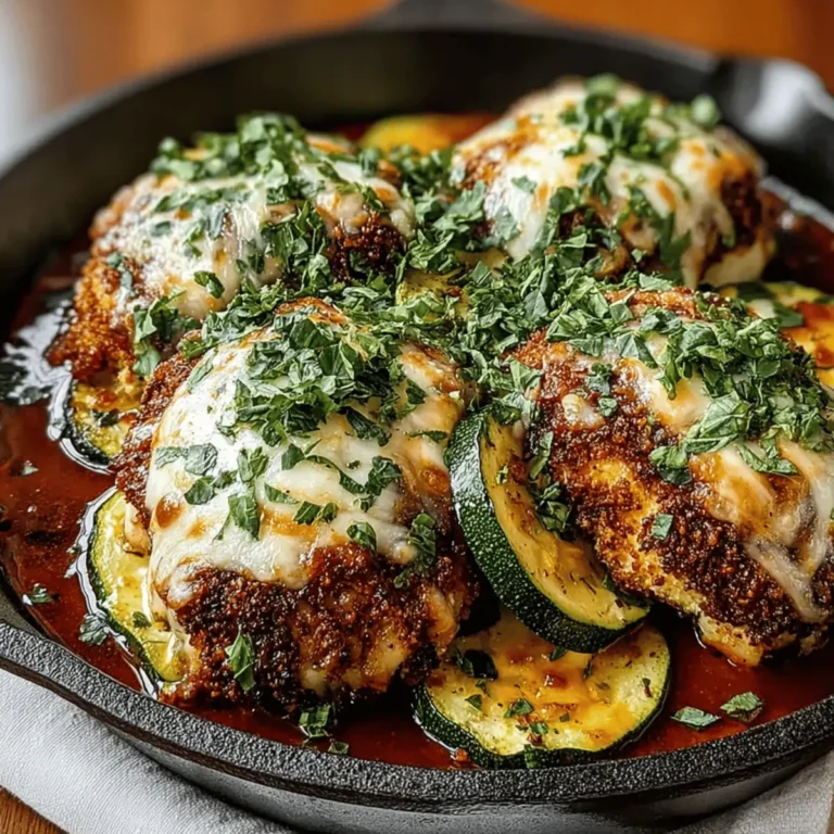 Baked Zucchini Chicken Parmesan Recipe
