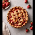 Brown Butter Strawberry Peach Pie