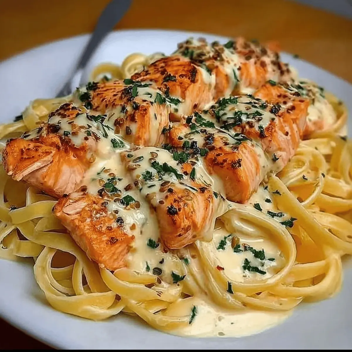 Creamy Garlic Butter Salmon Pasta: Irresistibly Comforting Dinner
