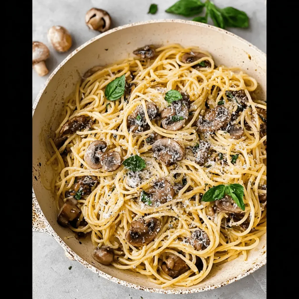 Garlic Butter Mushroom Pasta