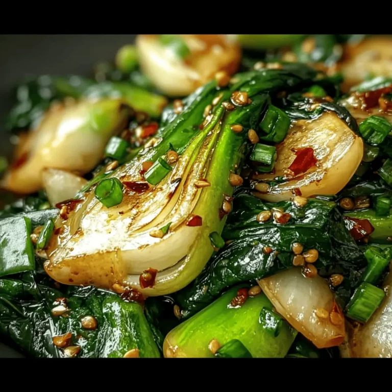 Garlic Ginger Bok Choy Stir-Fry