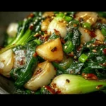 Garlic Ginger Bok Choy Stir-Fry