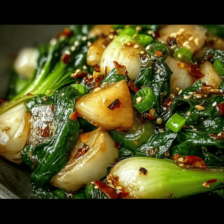Garlic Ginger Bok Choy Stir-Fry