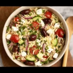 Greek Orzo Salad (Orzo feta salad)