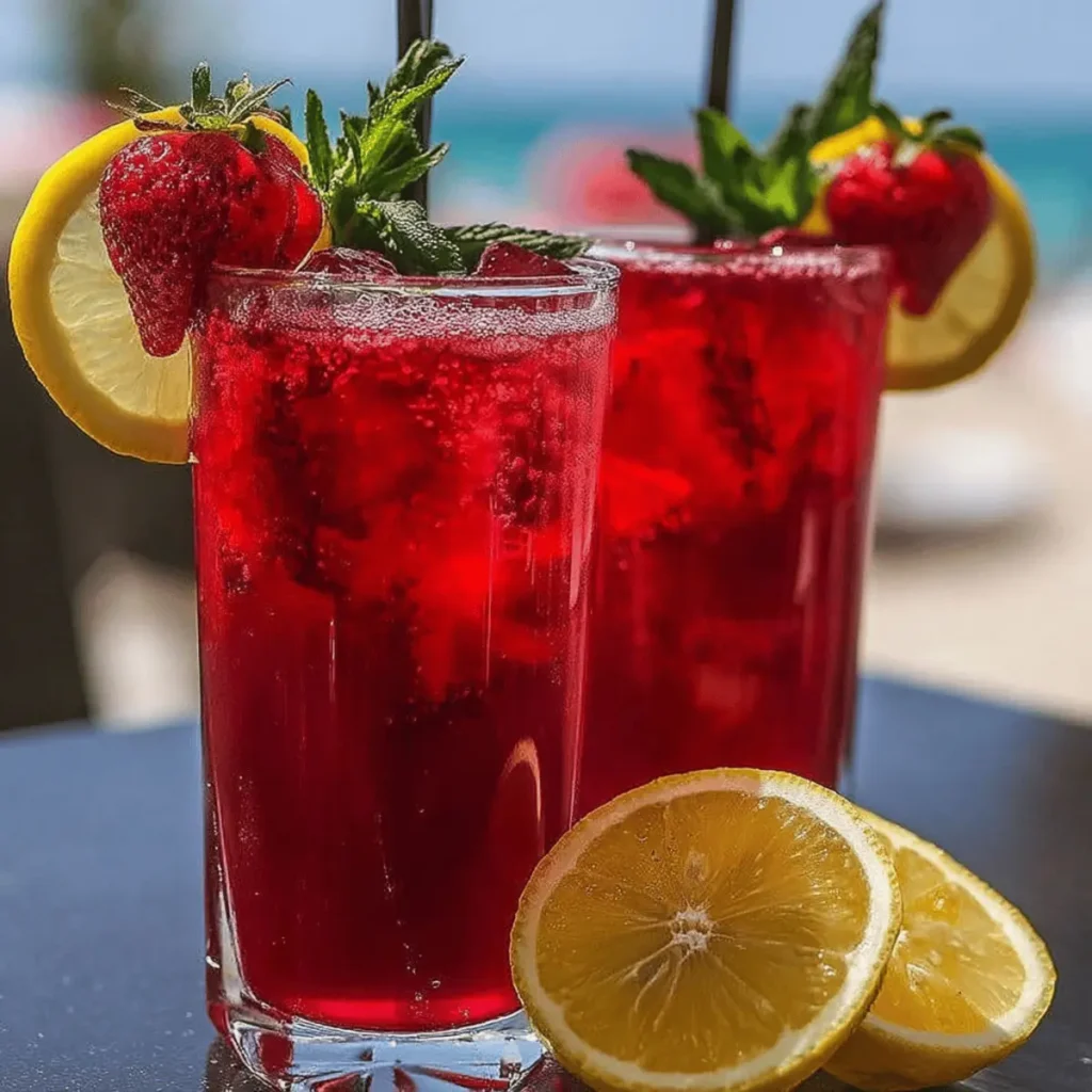 Hibiscus Tea Strawberry Lemonade