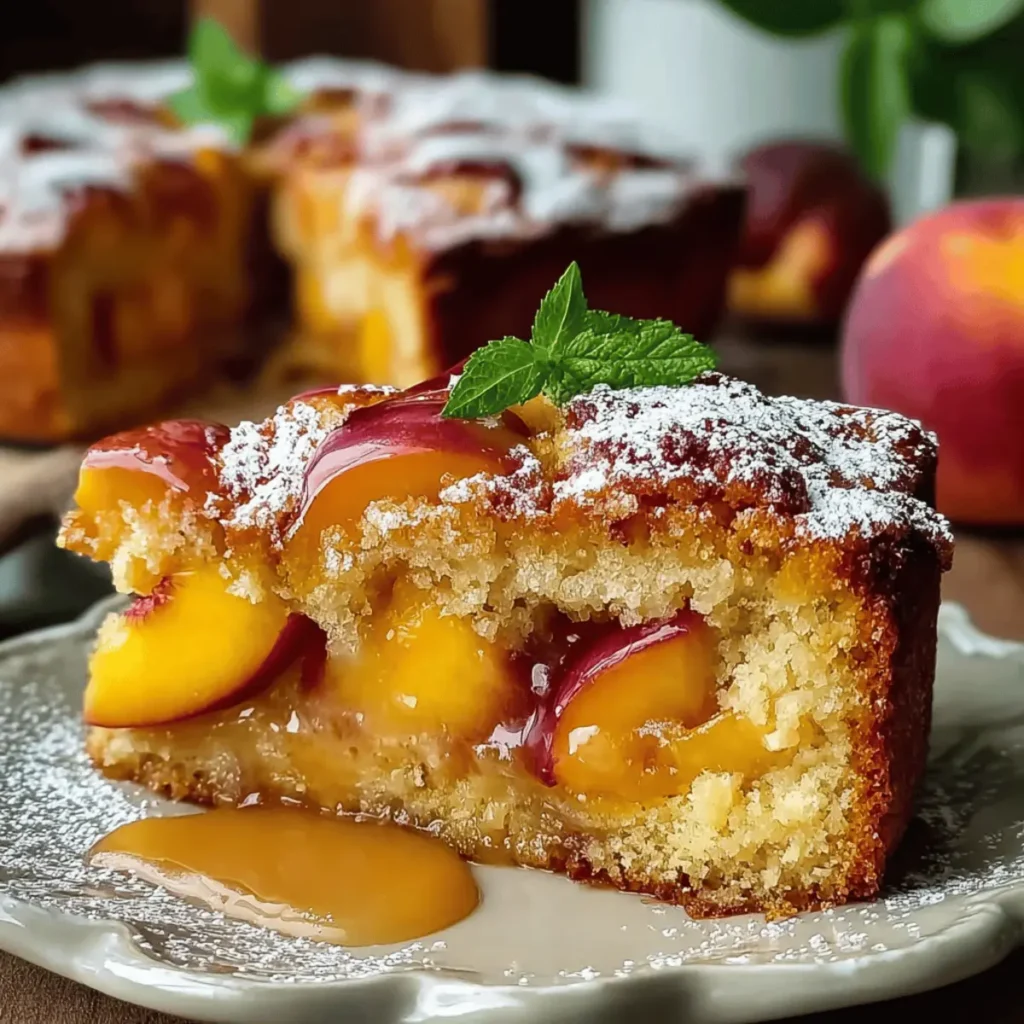 Irresistible Summer Peach Cake