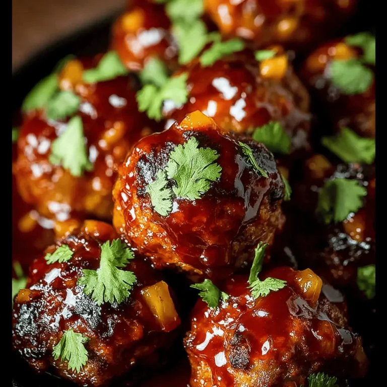 Juicy Pineapple BBQ Meatballs Recipe: Sweet Smoky Delight