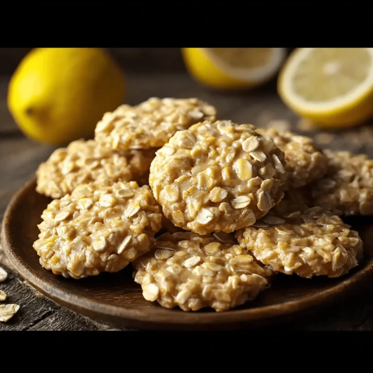 Lemon Oatmeal No-Bake Cookies Recipe