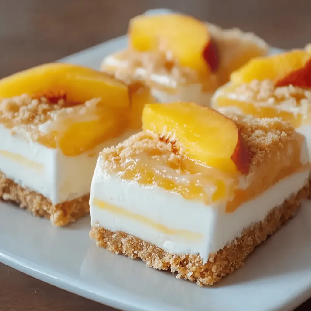Peach Vanilla Ice Cream Bars Recipe
