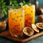 Refreshing Iced Passion Fruit Tea