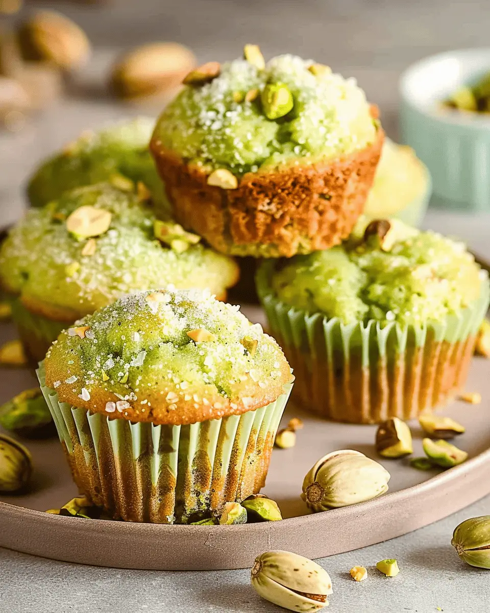 Bakery Style Pistachio Muffins: Easy and Irresistibly Fluffy
