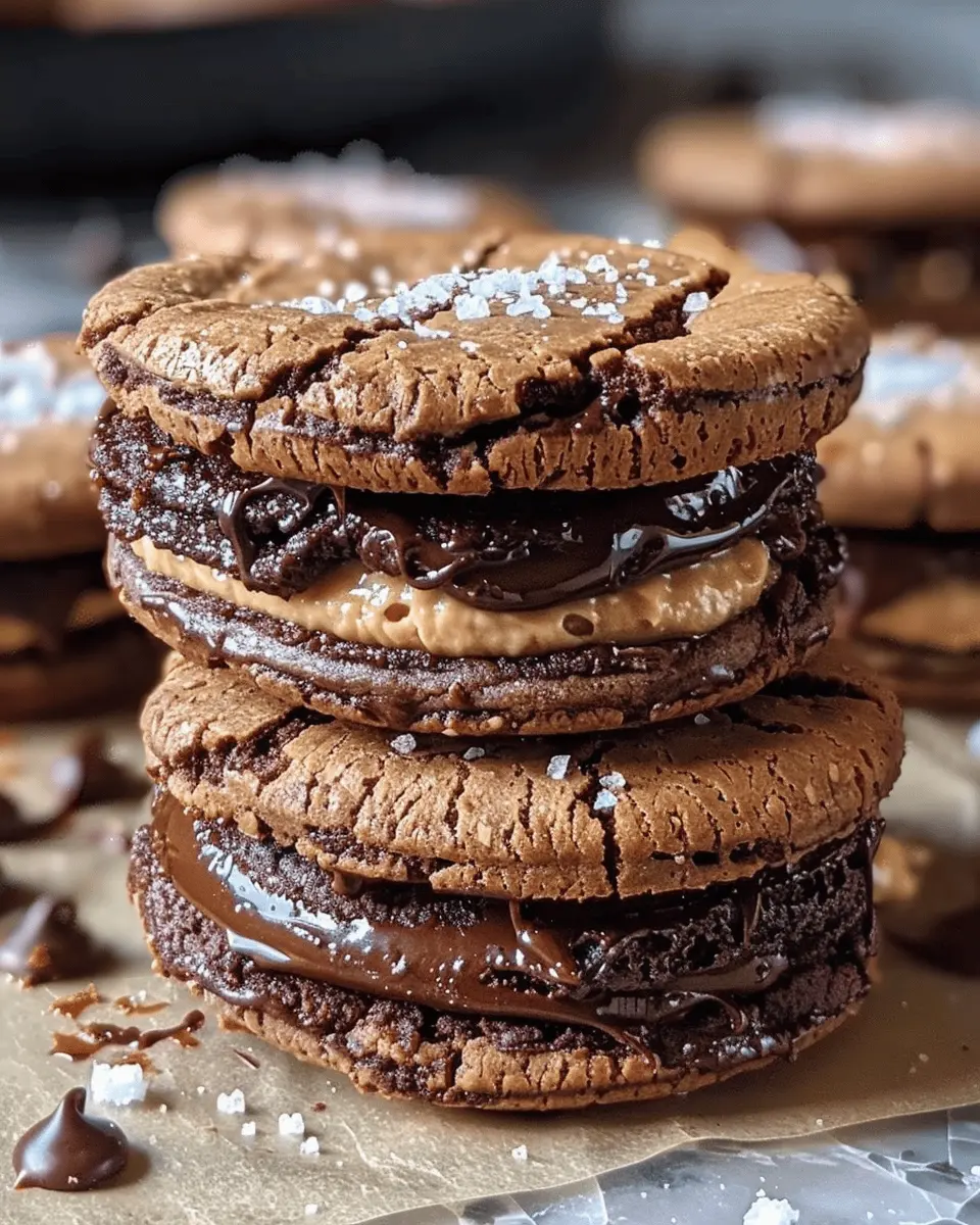 Brownie cookie dough sandwich cookies: The best indulgent treat