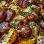 Cheesy Ranch Potatoes & Smoked Sausage