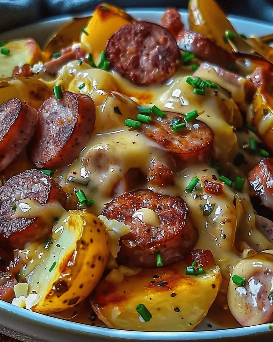 Cheesy Ranch Potatoes & Smoked Sausage: A Comforting Home Delight