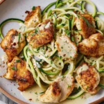 Chicken Alfredo with Zucchini Noodles