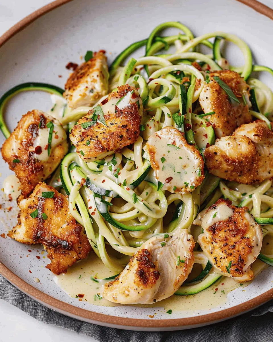 Chicken Alfredo with Zucchini Noodles: A Healthy, Indulgent Twist