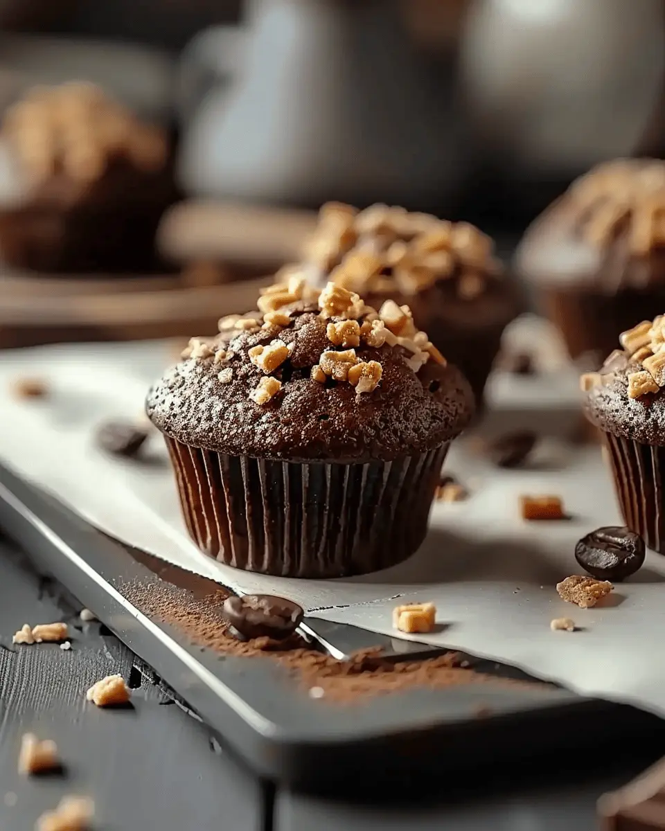 Chocolate Coffee Toffee Crunch Muffins: The Best Indulgent Treat