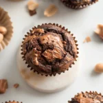 Chocolate Peanut Butter Swirl Muffins