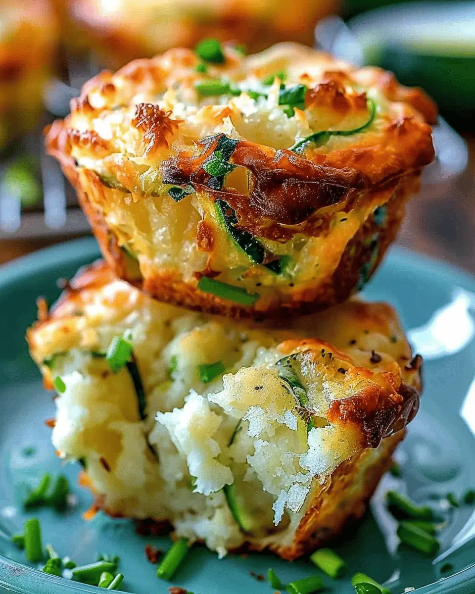 Crispy Parmesan Zucchini Potato Muffins: Easy & Delicious Snack