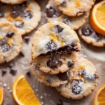 Dark Chocolate Orange Shortbread Cookies