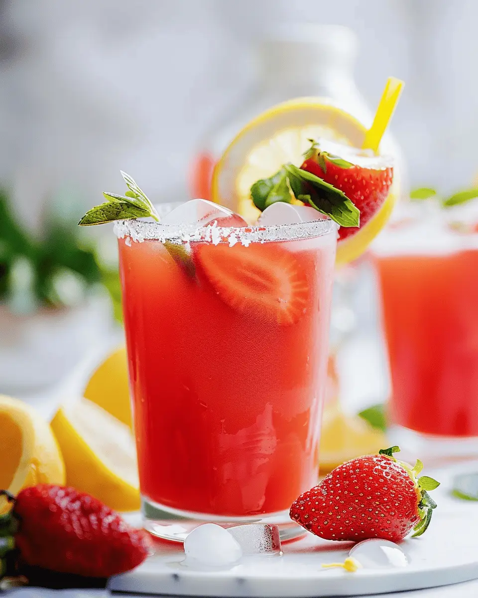 Easy Homemade Strawberry Lemonade for Refreshing Summer Sips