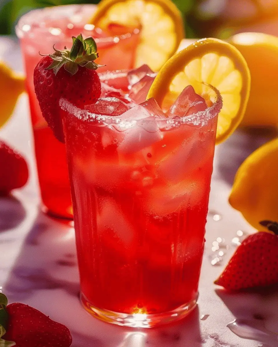 Hibiscus Strawberry-Lemonade Refresher: Your Easy Summer Sip