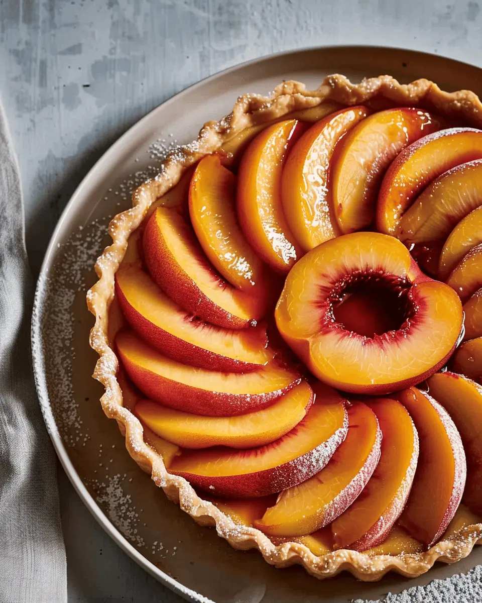 Mary Berry Glazed French Peach Tart: Easy and Irresistibly Delicious