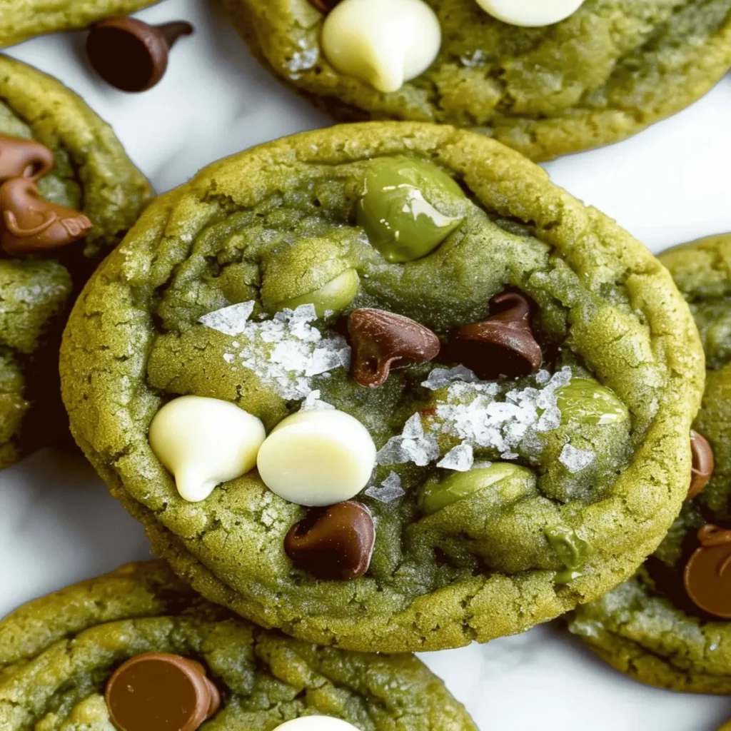 Matcha Chocolate Chip Cookies