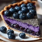 No-Bake Blueberry Chia Seed Pie