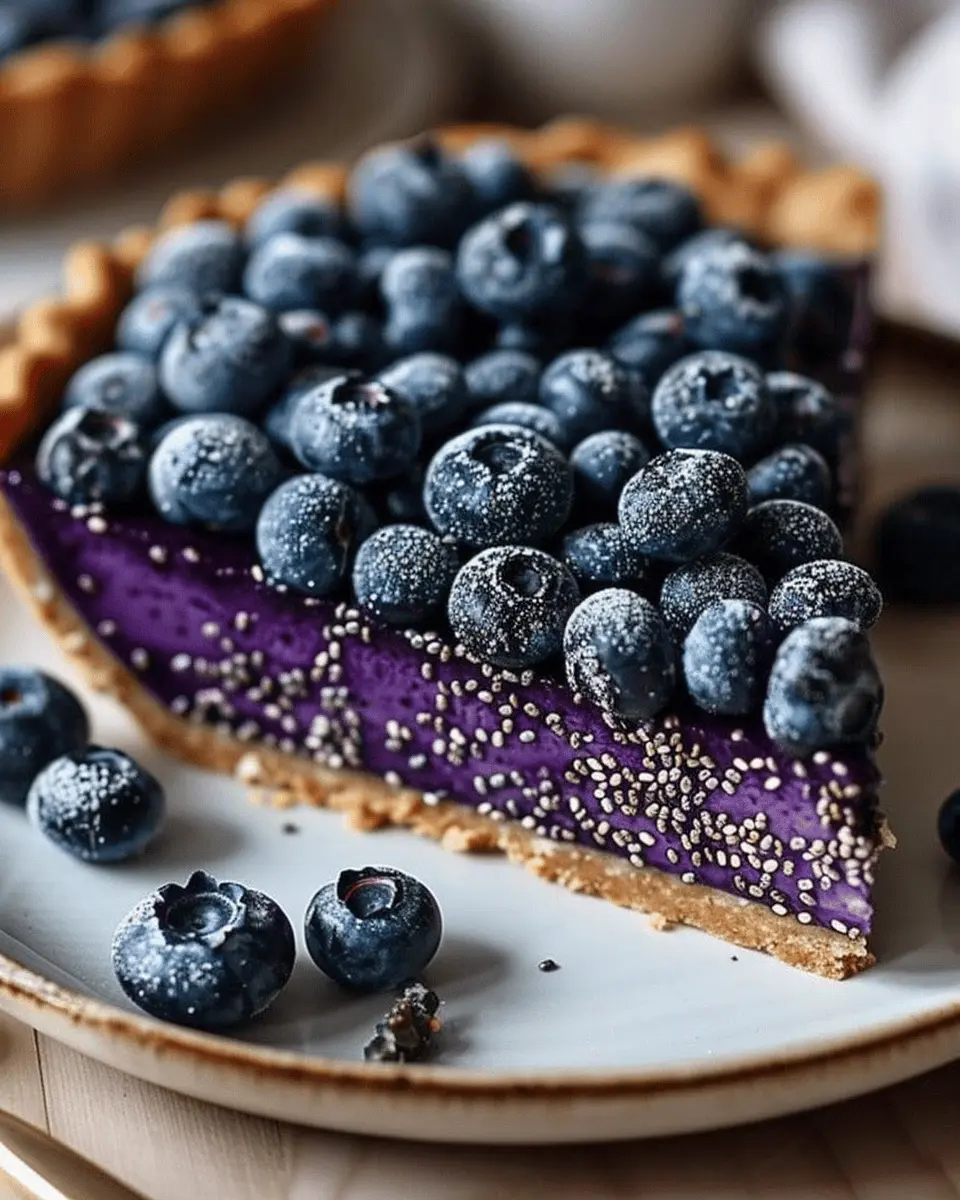 No-Bake Blueberry Chia Seed Pie: Easy & Indulgent Summer Treat