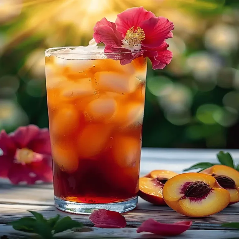 Peach Hibiscus Sunset Tea