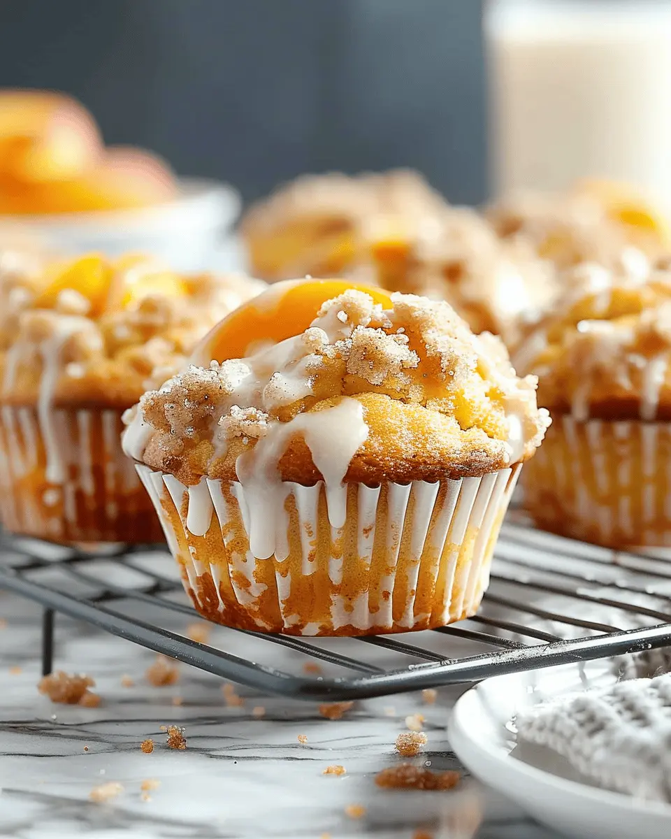 Peach Streusel Muffins: Easy and Indulgent Homemade Delight