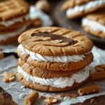Peanut Butter S’mores Sandwich Cookies