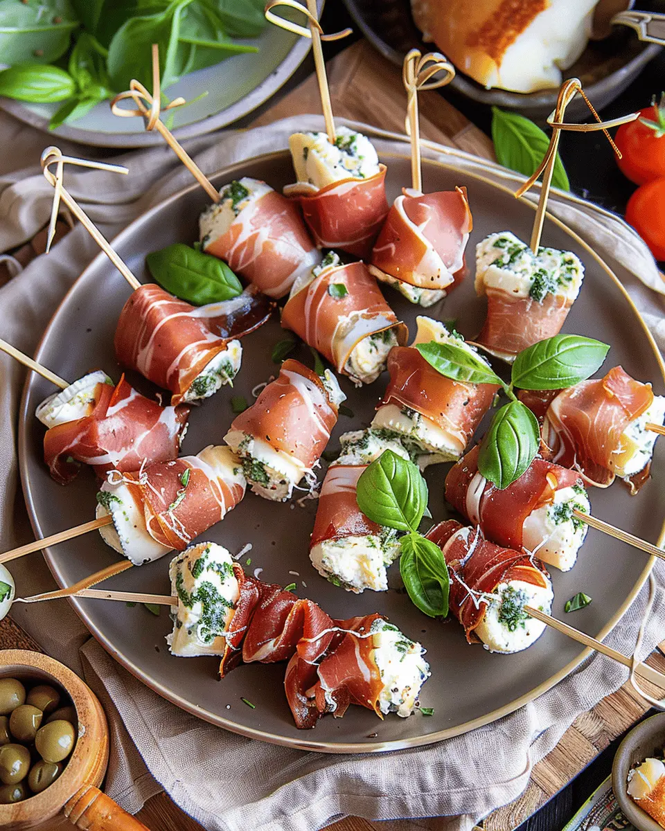 Prosciutto Wrapped Mozzarella Bites: Easy Appetizer Delight