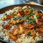 Smothered Chicken And Rice