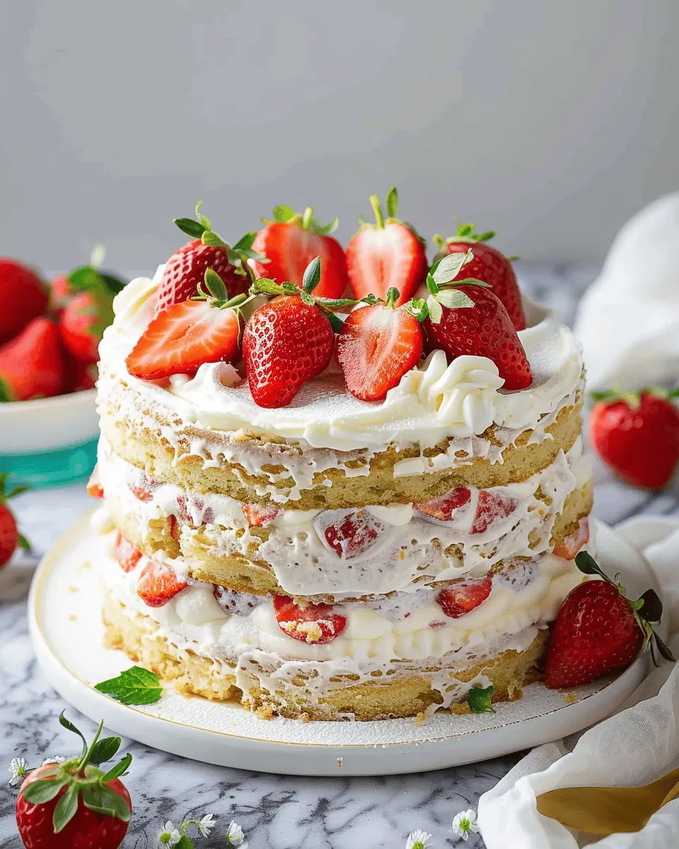 Strawberry Shortcake Cake: The Best Indulgent Family Delight