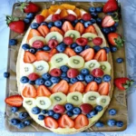 Sugar Cookie Easter Egg Fruit Pizza