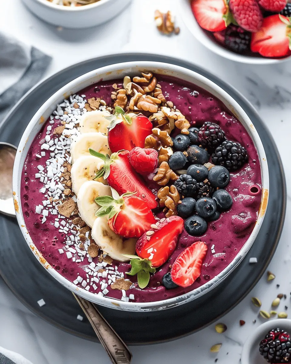 Super Berry Acai Bowl: The Best Energizing Breakfast Boost