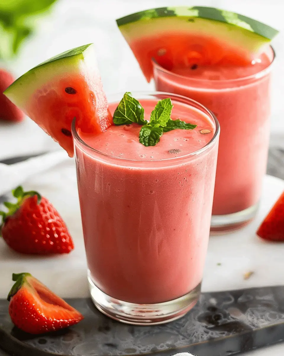 Watermelon Smoothie Bliss: A Refreshing Summer Treat Recipe