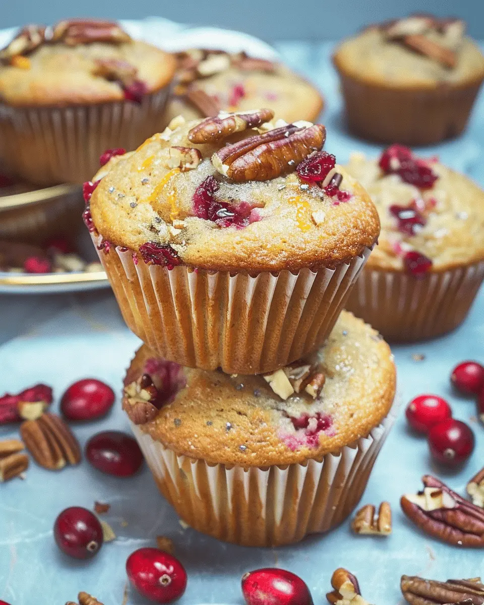 Cranberry, Orange, and Pecan Muffins for a Fresh Morning Treat