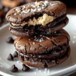 Brownie Cookie Dough Sandwich Cookies