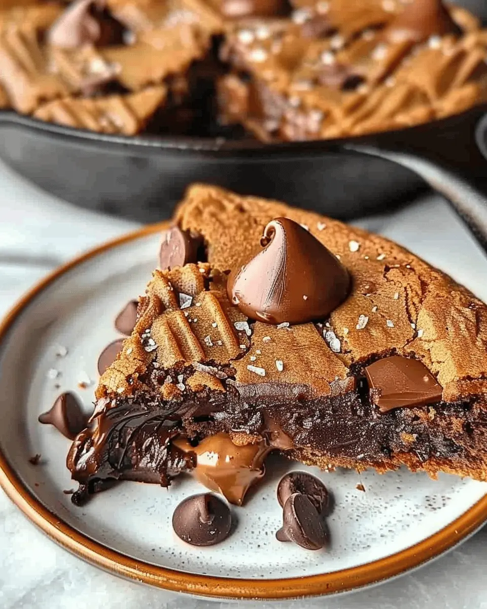 Healthy Chocolate Chip Cookie Skillet: The Best Guilt-Free Treat