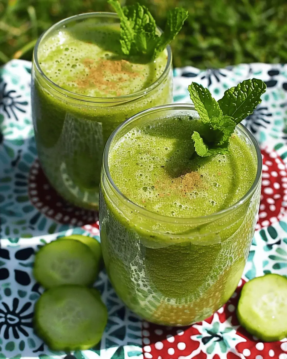 Cucumber, Apple & Mint Smoothie: The Refreshing Treat You Need