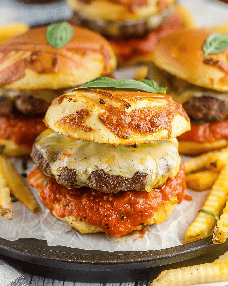 Easy Pizza Burgers: Juicy Turkey Bacon & Chicken Ham Delight