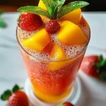 Frozen Mango Strawberry Lemonade