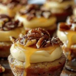 Honey Pecan Cheesecake Muffins
