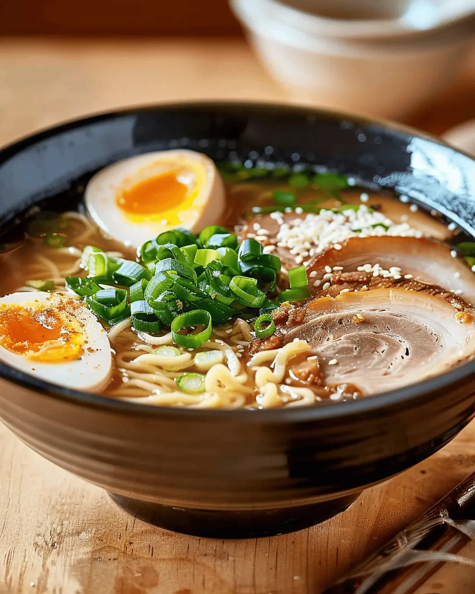 tonkotsu ramen at home: easy beef broth with turkey bacon