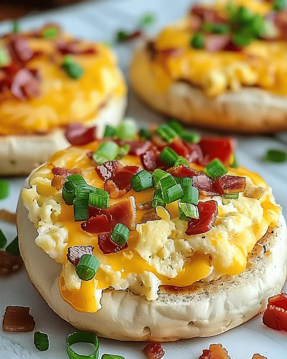 English Muffin Breakfast Pizza Recipe: Easy Turkey Bacon Delight