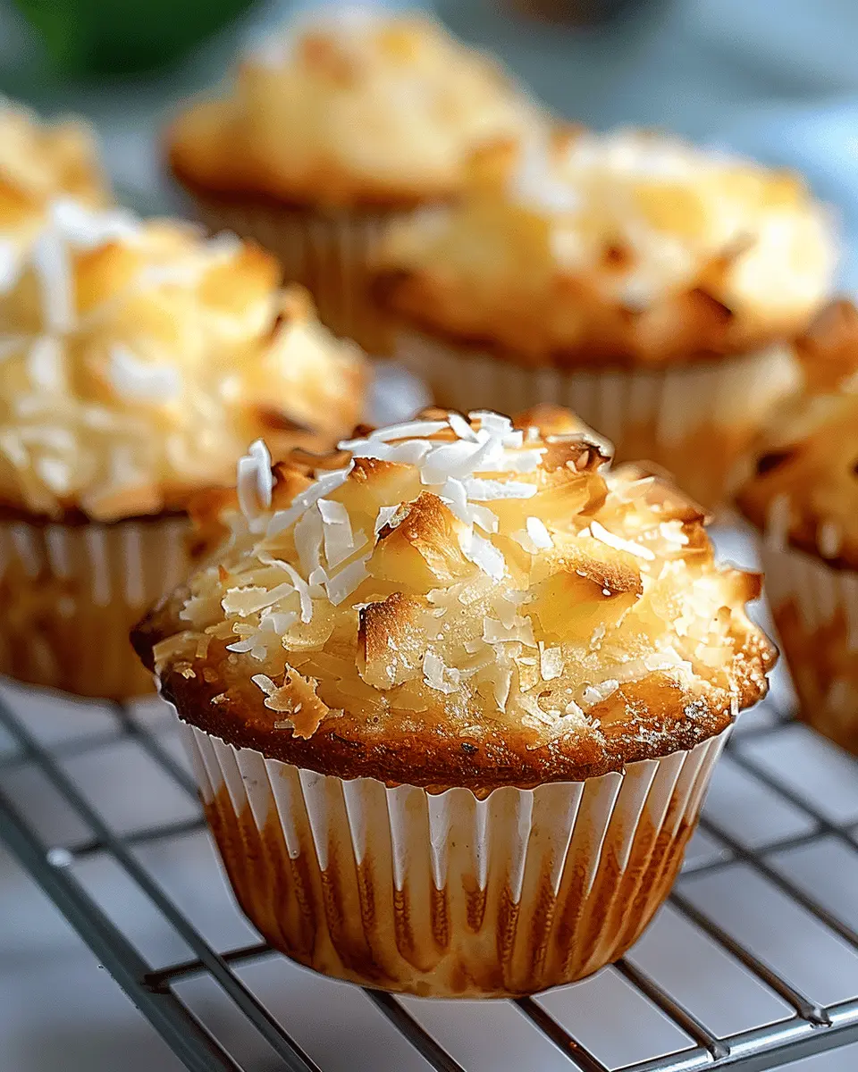 Coconut and Pineapple Cottage Cheese Muffins: Easy & Delicious Treats