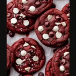 Red Velvet Chocolate Chip Cookies